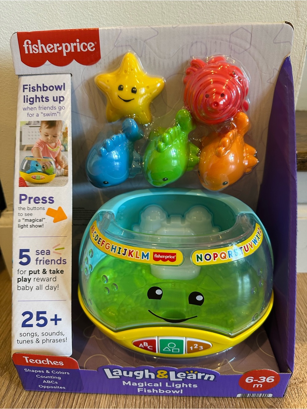 Fisher-Price Laugh & Learn Magical Lights Fishbowl - Green